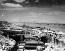 Blockhaus en construction au WN64, vue sur WN65 