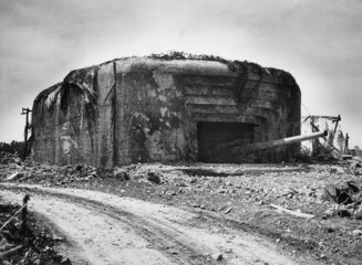 One on the 210mm gun of the German Crisbecq Battery in Normandy, not far away from Utah Beach