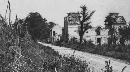 Ruines de la ferme Saint-Claude 15 août 1918 Mareuil-La-Motte Oise